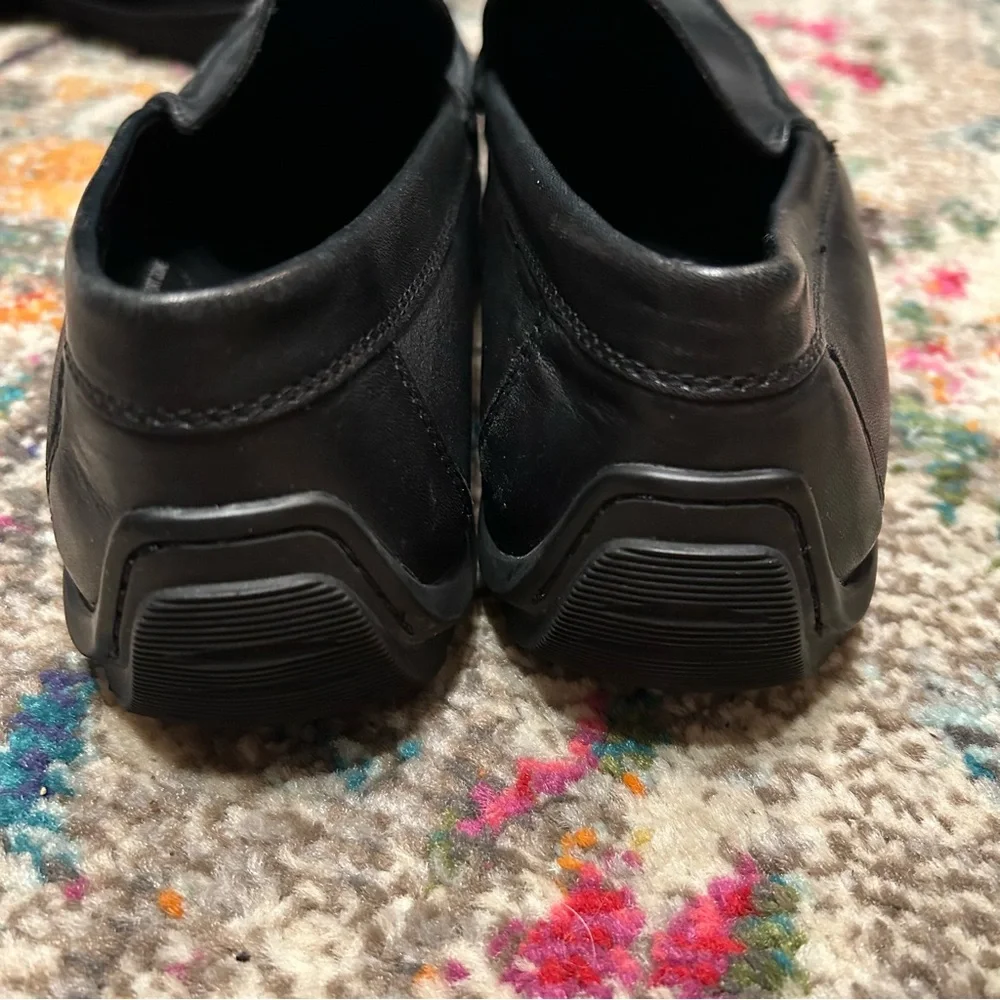 Ecco men’s casual driving loafers black size 12. Arch support & cushioned!